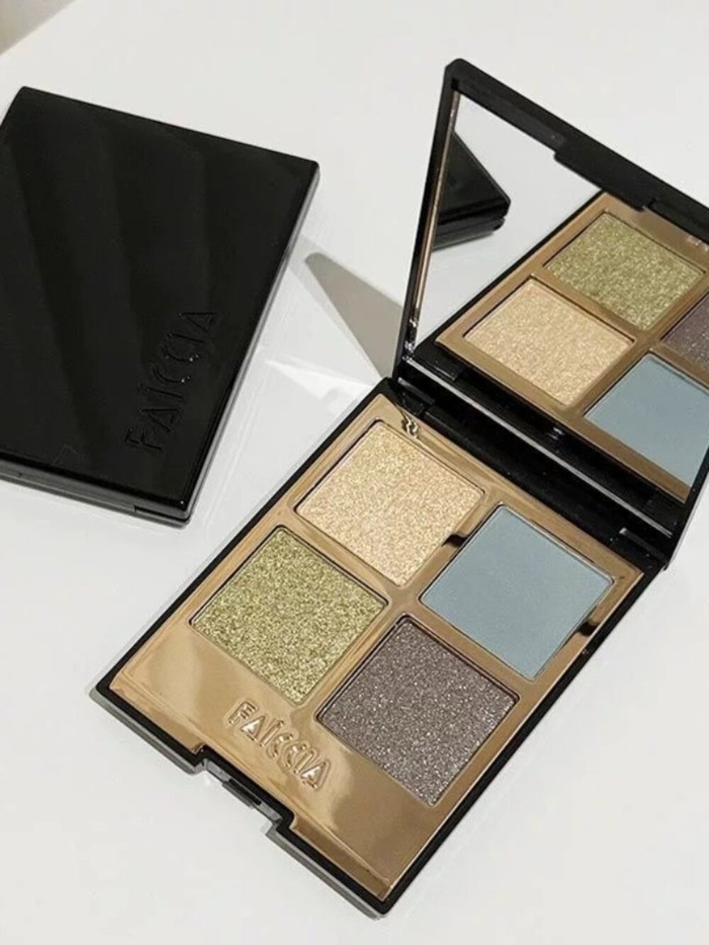 Faiccia Mojito 4 Color Eyeshadow Palette 05 Good Luck Lotus Earth Tones Shimmer